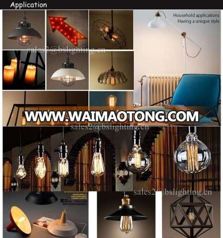 Antique Vintage Edison bulb Carbon decorative filament light bulb 25w40w60w ST64,A60/A19,T45,T30,G80,G95,G125,C35 etc available